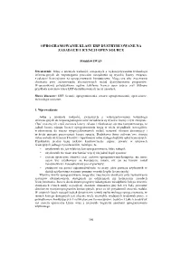 Oprogramowanie Klasy Erp Dystrybuowane Na Zasadach Licencji Open Source