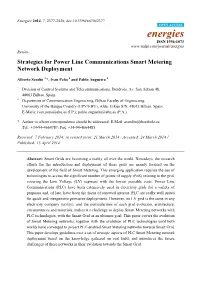 Strategies for Power Line Communications Smart Metering Network Deployment