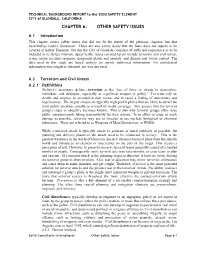 Chapter 6: Other Safety Issues