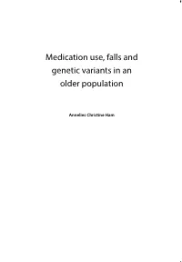 Medication Use, Falls and Genetic Variants in an Older Population