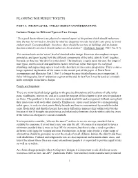 Part 3: Toilet Design Considerations: Micro Level