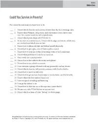 Social-Class-Hidden-Rules-Quiz.Pdf