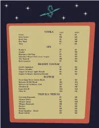 Spirits List
