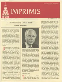 "Can Democracy Defend Itself?"