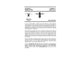 HOVERFLY NEWSLETTER Dipterists