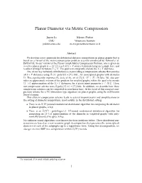 Planar Diameter Via Metric Compression