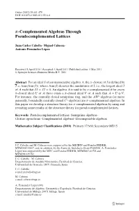 Π-Complemented Algebras Through Pseudocomplemented Lattices