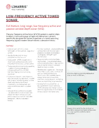 Low-Frequency Active Towed Sonar