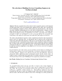 The Selection of Building Services Consulting Engineers in Northern Ireland