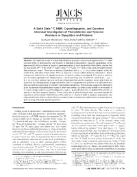 A Solid State 13C NMR, Crystallographic, and Quantum