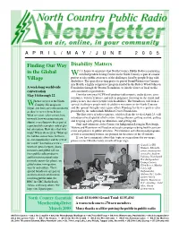 Disability Matters Finding Our Way in the Global Village