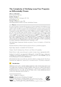 The Complexity of Verifying Loop-Free Programs As