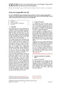 Créer Une Image ISO D'un CD
