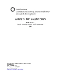 Guide to the Jean Stapleton Papers