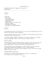 Intel® MPI Library for Linux* OS Release Notes