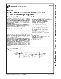 LM2596 SIMPLE SWITCHER Power Converter 150 Khz 3A Step-Down V