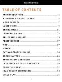 Table of Contents