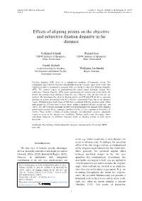 Effects of Aligning Prisms on the Objective and Subjective Fixation Disparity in Far Distance