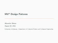 MV* Design Patterns