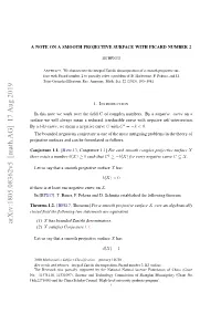 A Note on a Smooth Projective Surface with Picard Number 2