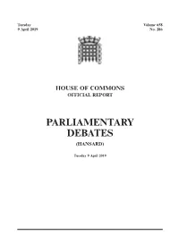 House of Commons Official Report