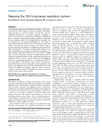Mapping the Shh Long-Range Regulatory Domain Eve Anderson, Paul S