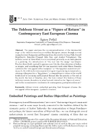 The Tableau Vivant As a “Figure of Return” in Contemporary