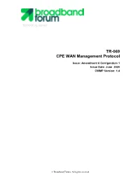 TR-069: CPE WAN Management Protocol
