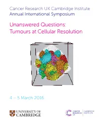 Tumours at Cellular Resolution