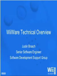 Wiiware Technical Overview