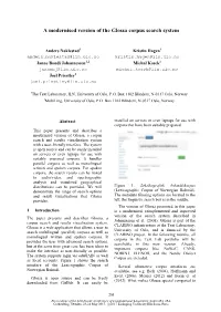 A Modernised Version of the Glossa Corpus Search System