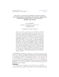 Boundary Layers for Discrete Kinetic Models: Multicomponent Mixtures, Polyatomic Molecules, Bimolecular Reactions, and Quantum Kinetic Equations