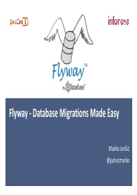 Flyway - Database Migrations Made Easy