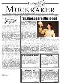 Muckraker Was Rather Inven- Directed Play by Roberta Zuric, Tive in the Way It Was Put Together