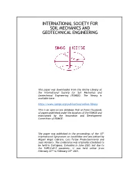 Downloaded from the Online Library of the International Society for Soil Mechanics and Geotechnical Engineering (ISSMGE)