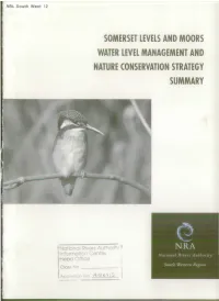 Somerset Levels and Moors Water Level Management and Nature Conservation Strategy Summary
