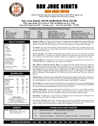2019 Game Notes