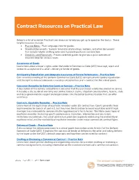 Contract Resources on Practical Law