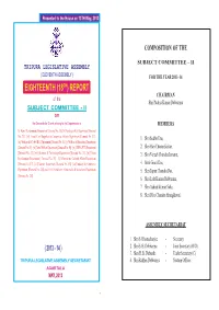 Eighteenth (18Th) Report