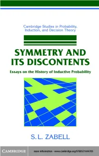 Essays on the History of Inductive Probability