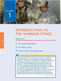 Introduction to the Warrior Ethos ■ 113