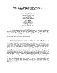 Step-Two Lectotypification and Epitypification of Pentapterygium Sikkimense W.W