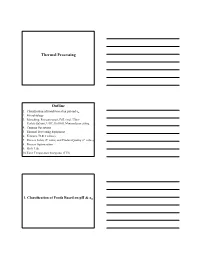 Thermal Processing Outline