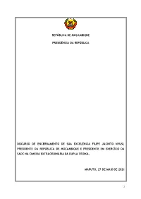 Discurso PR E PSADC