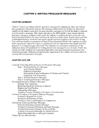 Chapter 9: Writing Persuasive Messages