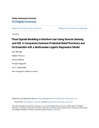 Flood Spatial Modeling in Northern Iran Using Remote Sensing And