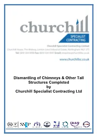 List of Completed Demolition & Dismantling Projects