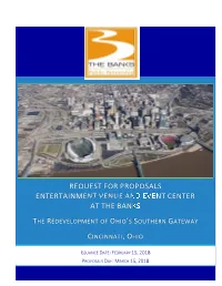 Request for Proposals Entertainment Venue and Event Center at the Banks
