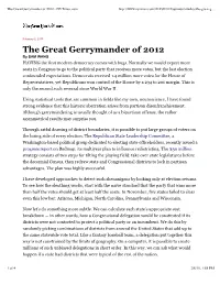 The Great Gerrymander of 2012 - Nytimes.Com