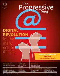 Post DIGITAL REVOLUTION for the Many, Not for the Few
